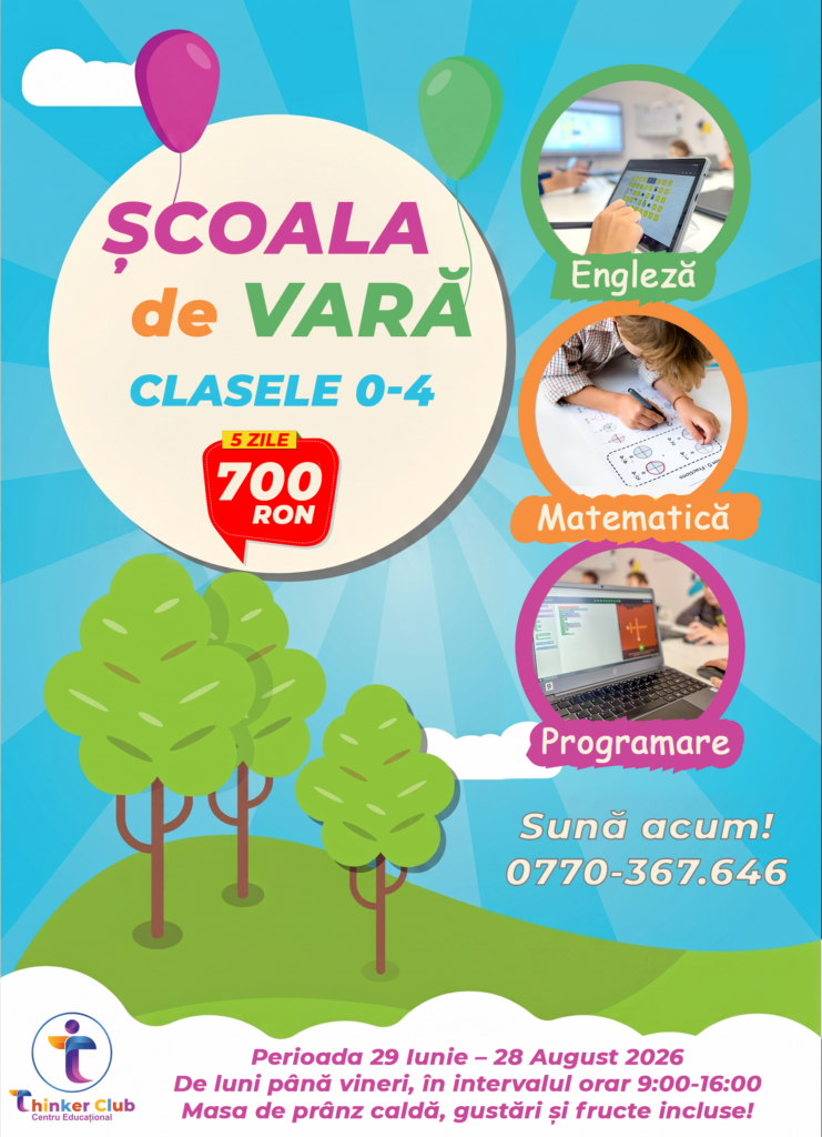 tabere de vara, scoala de vara, program de vara pentru copii